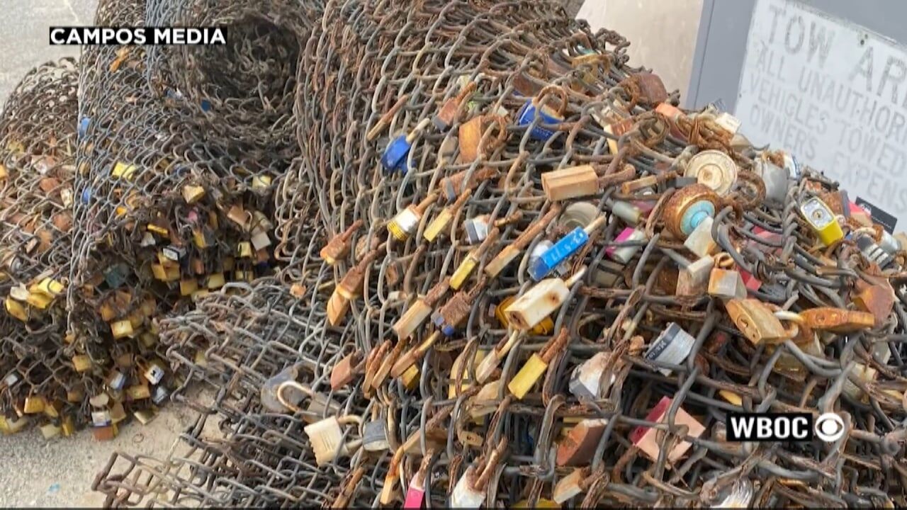 Ocean City Replaces Pier Fencing, Removing Iconic 'Love Locks'
